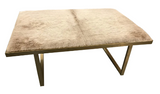 Kelly Coffee Table, Champagne Cowhide