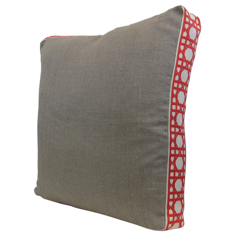 Lacefield for TBH - Natural/Coral Pillow